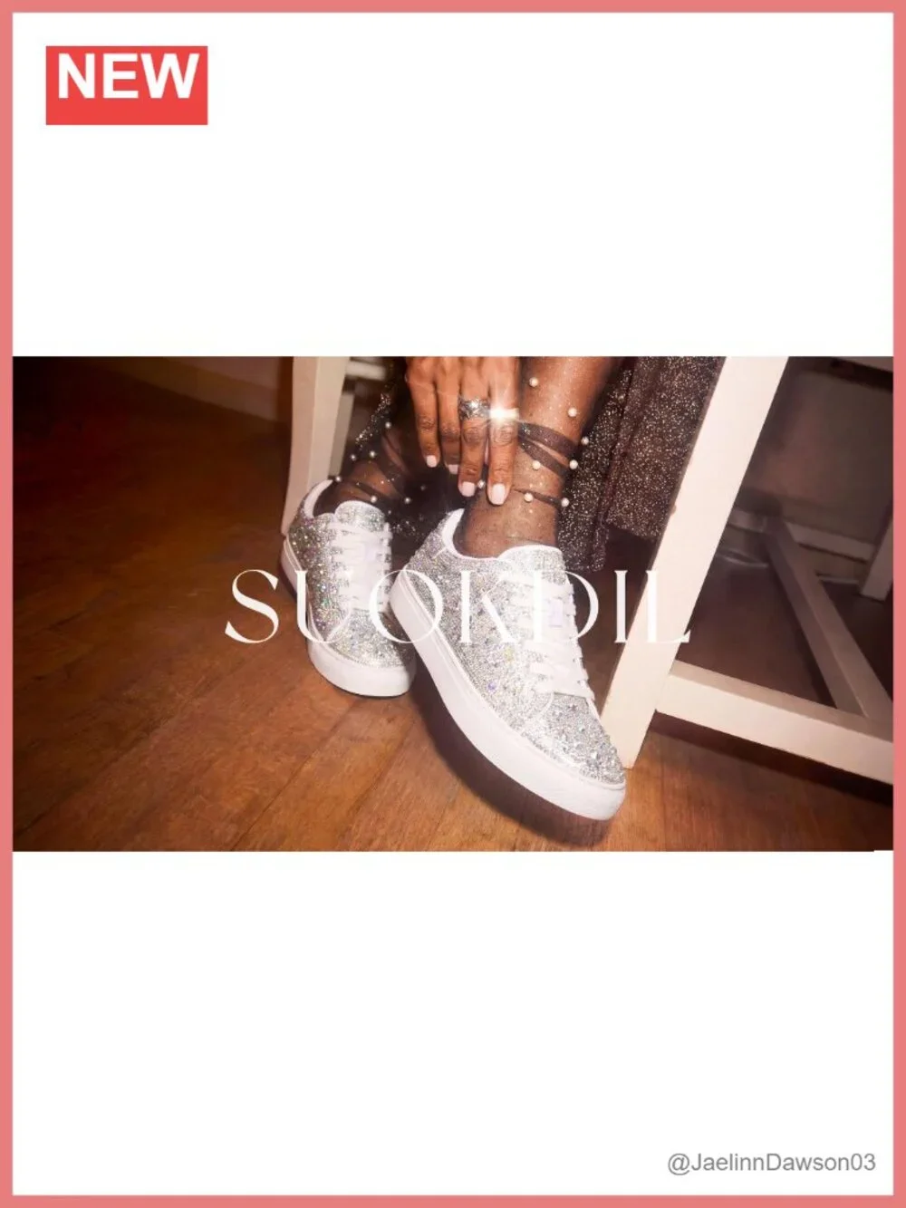 Sparkly Rhinestone Sneakers for Women - Bedazzled Glitter Platform Tennis Shoes